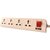 Vikhyat 4+1 Powerstrip Extension Board,Switch with Indicator(6A-240V-50Hz) Universal with 2 Meter Wire  Only Dust Free