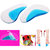 1Pair Professional Orthotic Arch Support Shoe Insole Flat Foot Silicone Corrector Shoe Cushion Insert Height Increasing