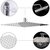 Intenzo 10x10 Ultra Slim Rain Shower Head with 18inch square arm -Pack of 2