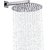 Intenzo 12x12 Ultra Slim Round Rain Shower Head without Arm-Pack of 2