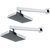 Intenzo 4x4 Square Rain Shower Head with 9inch Arm -Pack of 2