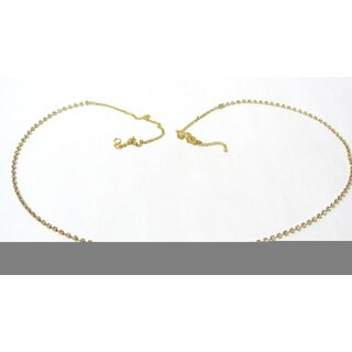                       Single Line White Stone Waist Belt                                              