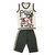 Kavin's Cotton Three-Fourth Pant with Sleeveless Tees for Boys, Pack of 5, Multicolored-Kapil