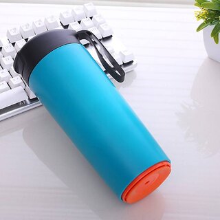 House of Quirk Suction Travel Mug Spill Free Mug Coffee Tumbler Leak Proof Insulated Never Fall Over Cup - Blue 540 ml F