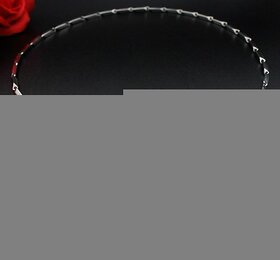 Platinum Plated Silver Chain for Men and Boys New Design Silver Chain for Men Fashion 4MM (18 inch)