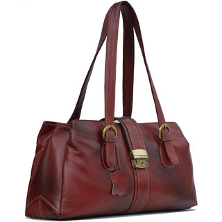 pure leather ladies handbags online