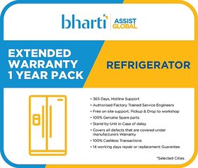 Bharti Assist Global Private Limited 1 Year Extended Warranty for Refrigerator between Rs. 15001 to Rs. 20000