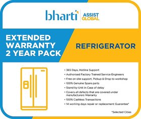 Bharti Assist Global Private Limited 2 Years Extended Warranty for Refrigerator between Rs. 15001 to Rs. 20000