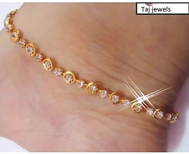 gold anklets price
