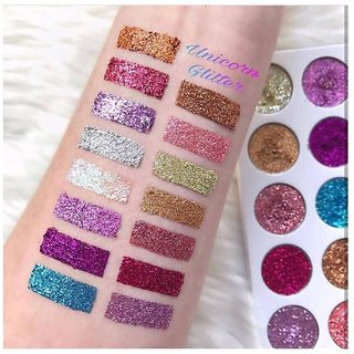 Buy Glamierre Unicorn Glitter Eyeshadow 15 Shades Palette Online