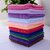 Homestory Multicolor Cotton Solid 150 Gsm Face Towels Set Of 12 (25cmx25cm)