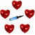 De-Ultimate Set Of Inflator Balloons Air Pump And 10 Pcs Love Heart Design Balloons For Birthday Parties Decorations