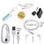 KSJ Combo of BW Selfie Stick, Aux Cable, Data Cable, Otg Cable and Universal Handfree (Assorted Colors)
