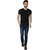 Branded Half Sleeve Round Neck Black Color Trendy Men's T-shirt 5265Black