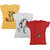 Kavya Girls Cotton Half Sleeves Printed T-Shirts Pack Of 3