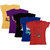 Kavya Girls Cotton Half Sleeves Printed T-Shirts Pack Of 5