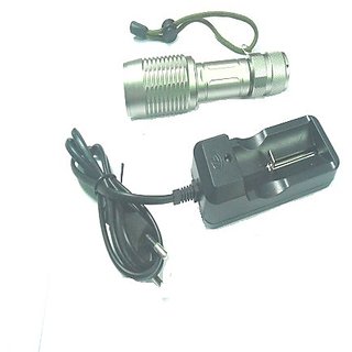 Cree XM-L T6 LED Flashlight (600LM, 1x18650, Grey)