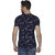 Printed Crew Neck Men's T-shirt-Blue