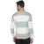 Striped Crew Neck Men's T-shirt-Green