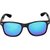 Ivy Vacker Men Blue Mirrored Wayfarer Sunglasses