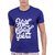 Amitto High rated gabru Royal Blue Solid half sleev printed t-shirt for men