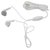 YS White Earphone for Mobiles and All Smart Phones,Tablets and Laptop (3.5mm Audio Jack,White)