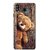 Ezellohub Printed Design Soft Silicon Mobile back cover for Samsung Galaxy A8 Star - teaddy side