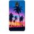 Ezellohub Printed Design Soft Silicon Mobile back cover for Samsung Note 3 - beach
