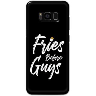 Ezellohub Printed Design Soft Silicon Mobile back cover for Samsung S8 Plus - fries