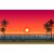 beautifull sunset drawing   |Sticker Paper Poster, 12x18 Inch