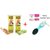 Multi use 4-in-1 Foot Care Brush Pumice Scrubber Pedicure Tool (Pack of 1 Multi color) and Foot Scrub Cream (110gms x 2)