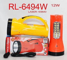 Rock Light RL-649 12 Watt LASER and 24 SMD Emergency Light With Heavy Backup