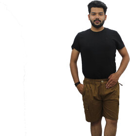 Neeba Fashion Wear Dark Brown Shorts For Mens