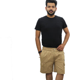Neeba Fashion Wear Khakhi Shorts For Mens