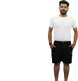 Neeba Fashion Wear Black Shorts For Mens
