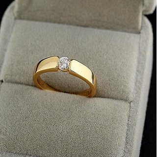 Original  Certified Stone Diamond Ring Lab Certified Diamond Gold Plated Ring Jaipur Gemstone