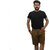 Neeba Fashion Wear Dark Brown Shorts For Mens