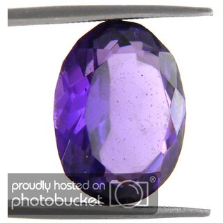                       Gurpreet Gems Purple Crytal Amethyst original Certified Natural Gem stone 4.00 Ratti for unisex                                              