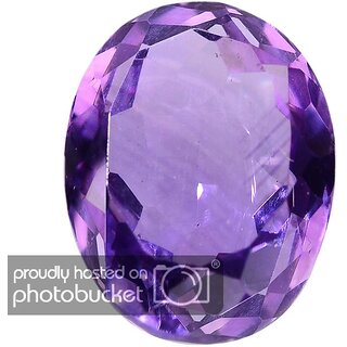                       Gurpreet Gems Natural Amethyst Katela 6.25 RATTI Certified Astrological Loose Gemstone As Shown in Image                                              