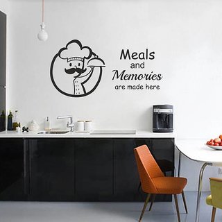Asmi Collections Chef Wall Stickers for Cafe, Restaurant, Kitchen