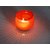 Vara Decor Decorative Ribbed Jar T-Light Glass Candle Holder -Pink