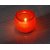 Vara Decor Decorative Ribbed Jar T-Light Glass Candle Holder -Pink