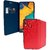 ECellStreet Textured Flip Cover Case with Card Holder for Samsung Galaxy A30 - Red
