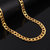 24K Gold Plated Gold Chain for Men and Boys Italian Curb Design Gold Chain for Men Fashion 8MM Chain High Polished