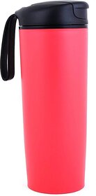 House of Quirk Suction Travel Mug Spill Free Mug Coffee Tumbler Leak Proof Insulated Never Fall Over Cup - Red 540 ml Bo