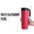 House of Quirk Suction Travel Mug Spill Free Mug Coffee Tumbler Leak Proof Insulated Never Fall Over Cup - Red 540 ml Bo
