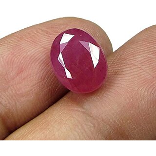                       Gurpreet Gems 7.25 Carat Certified Natural Jaipuri Ruby (Manik) Stone                                              