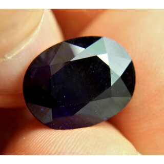                       Gemstone Blue Sapphire Neelam Loose Natural Certified Precious Gemstone 7.00 Ratti                                              
