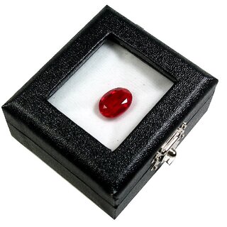                      Gurpreet Gems 5.25 Carat Certified Natural Jaipuri Ruby Manik Stone                                              