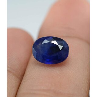                       Gemstone Blue Sapphire Neelam Loose Natural Certified Precious Gemstone 5.25 Ratti                                              